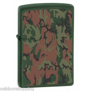   Camouflage Matte Authentic ZIPPO   Non Glossy Refillable Fluid Lighter