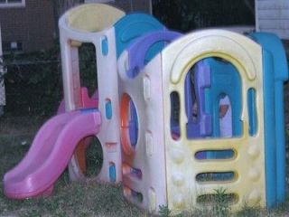 LITTLE TIKES 8 IN 1 CLIMBER PLAYSCAPE 2 SLIDES TUNNELS COLORFUL TYKES 