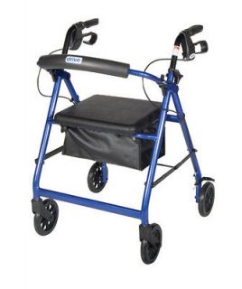 Drive 4 Wheel Rollator Walker Rolling Mobility Medical R726 Seat NEW