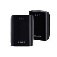 Belkin Powerline AV Home Plug 200mbps Network Plug Adapters 2x F5D4074 