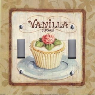 Light Switch Plate Outlet Covers KITCHEN DECOR ~ VANILLA CUPCAKES 