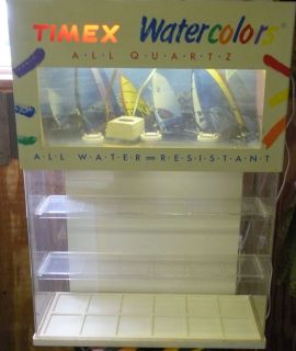   Mercantile Store Timex Quartz Watercolor Watch Watertank Display Case