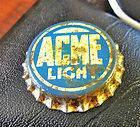 UNUSED) ACME LIGHT BEER CORK BOTTLE CAP / CROWN SAN FRANCISCO CA 