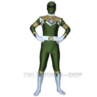 Green GouGou Senta Fancy Dress Lycra Suit Halloween Zentai Party 