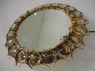 60s Palwa illuminated crystal mirror 60er Jahre Kristall Spiegel 