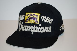 NBA BACK TO BACK LOCKER ROOM 2010 CHAMPIONS BASKETBALL HAT  LOS 