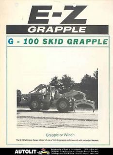 1970 ? E Z G100 Skid Grapple Loader Brochure
