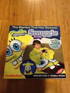 SpongeBob SquarePants Kids Snuggie Nickelodeon BONUS Socks Blanket w 