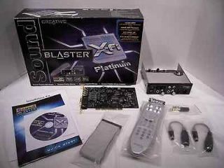 Creative Sound Blaster X Fi Platinum Sound Card Audio System PC