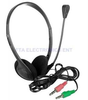   with Microphone & Stereo Headphones Headset for Skype MSN Games Calls