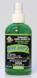 Zoo Med Wipe Out 1 8.75 Ounces Reptile Cage Cleaner