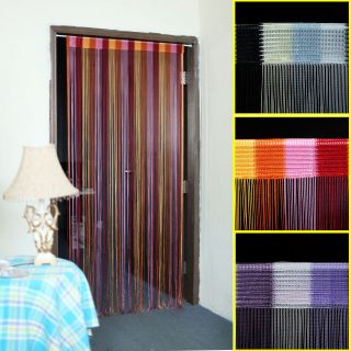 UK STOCK FREE SHIP STRING DOOR SCREEN INSECT WINDOW FLY MUTIL COLOR 