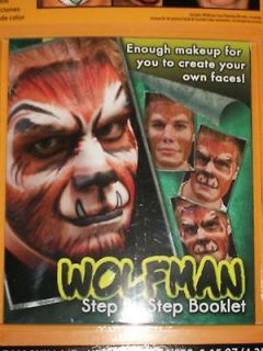   WOLFMAN Face Painting Kit Costume Makeup Theater Stage Tiger Mummy