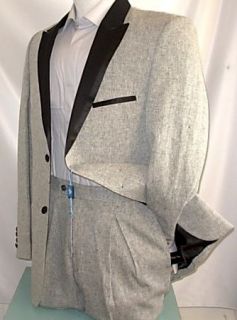 NEW ARRIVAL Blu Martini Linen Blend Mens Suit Suits
