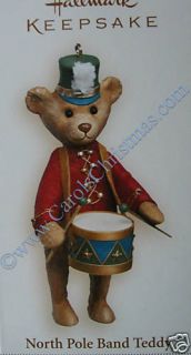   Band Teddy 2006 Hallmark Christmas Ornaments Marching Band Bear Drum