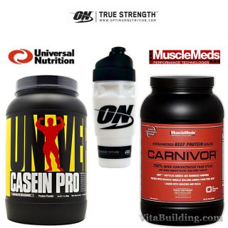 Casein Pro, Carnivor, ON Shaker Cup, Universal Nutrition, MuscleMeds 