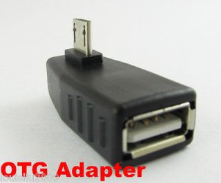   Angle Micro 5pin USB Male To USB 2.O Female OTG Adapter Connector 1pc
