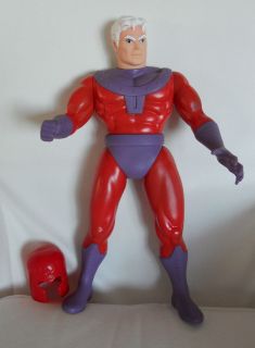 Action Figure Doll X Men Magneto 15.5 Talll with Helmet 1991 Toy Biz