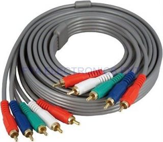   Audio 5RCA Plugs Component RCA AV Gold Plated HD Cable (10FT) 3Meters