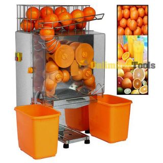   Commercial Auto Feed Orange Lemon Squeezer Fruit Juicer Machine Retail