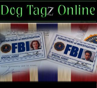   Mulder Scully Brennan Booth   I.D. Cards / Badge / Prop / Cosplay