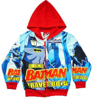 BATMAN Jacket Coat Top Kids Boys Clothes NEW Age 6 7