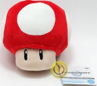 Official Nintendo Mario Kart Vol. 1 Plush Toy   4.5 Red Mushroom