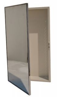 New Bridgecraft Recessed Medicine Cabinet w/Frameless Mirror 3 Shelves 