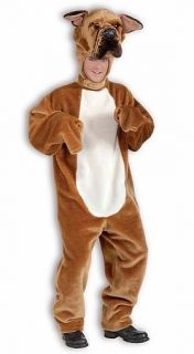 Deluxe Plush Bull Dog Brown Mascot Animal Dress Up Halloween Adult 