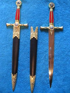 Vintage Masonic Knights Templar Sword and Scabbard**VERY OLD 