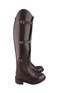 Men Field Stylish Equestrian Horse Riding Leather Boots Black Brown 