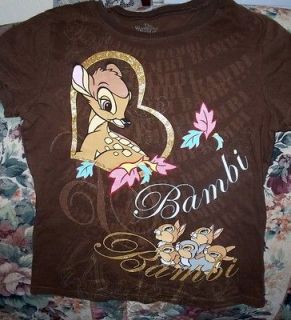 DISNEYLAND T SHIRT Vintage Disneys Bambi Thumper Rabbit Design GIRLS 