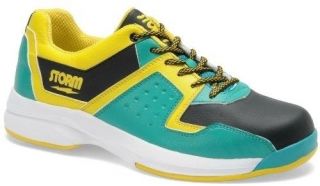 Storm Lighning Teal/Black/Yel​low Right Handed Mens Bowling Shoes