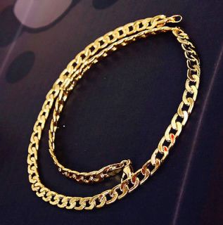 US. Unique 18k yellow gold filled Mens Jewelry necklace 23.6 Chain 