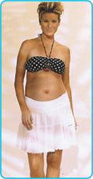 NWT MATERNAL AMERICA Maternity Gauze Swim Skirt White Small (2 4 