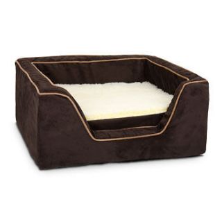 Snoozer Luxury Memory Foam Square Pet Dog Cat Sofa Style Bed NEW