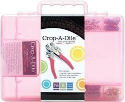 Crop A Dile Pink Carrying CASE +240 Eyelets We R Memory