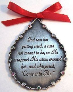 PERSONALIZED MEMORIAL CHRISTMAS ORNAMENT For Her