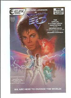 Michael Jacksons 3D Captain EO comic 1987 NM+ 3D Glasses included