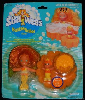 Sea Wees Ruffle & Baby Curtsy NEW Vintage Bubble Ballet Mermaid Doll 