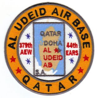 USAF BASE PATCH, AL UDEID AIR BASE QATAR Y