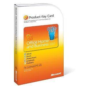 MICROSOFT OFFICE HOME AND BUSINESS 2010 PRODUCT KEY CARD BRAND NEW