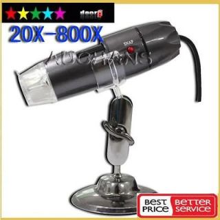   800X 8 LED USB Digital Microscope Endoscope Magnifier Camera NEW