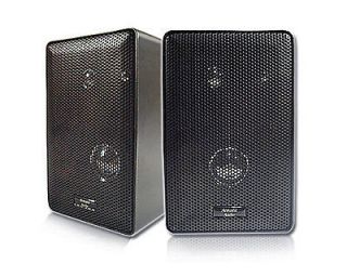 New 400 Watt Pair Black Surround Sound Theater Speakers