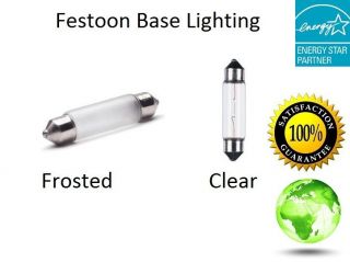 Xenon Festoon Light Bulb T3.25 12V 24V Volt    3W 5W 10W  Clear 