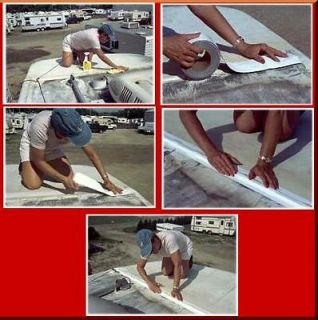 White Eternabond Mobile Home RV Rubber Roof Repair 4 x 8 Free 