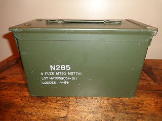 US military AMMO CANS 50 cal fuse containers AMMO boxes GREAT 