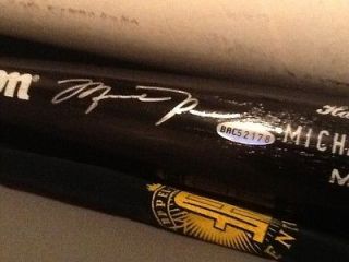 Michael Jordan Autographed Baseball Bat Limited Edition UD COA jersey 