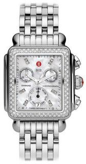 Michele Deco Diamond Chronograph MOP watch mww06p000099 List $1,845 