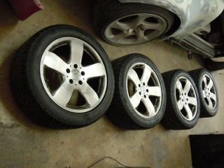   wheels oem MACHINED FINISHED SILVER e500 sport and tires 245/45 17